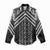 Maori Tukutuku Taniko Motifs Women Casual Shirt Black Poutama Mix Kowhaiwhai