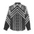 Maori Tukutuku Taniko Motifs Women Casual Shirt Black Poutama Mix Kowhaiwhai