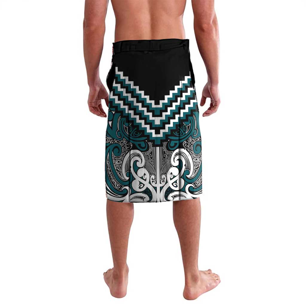 Maori Tukutuku Taniko Motifs Lavalava Teal Poutama Mix Kowhaiwhai