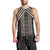 Maori Tukutuku Taniko Motifs Men Tank Top Brown Poutama Mix Kowhaiwhai