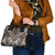 Maori Tukutuku Taniko Motifs Shoulder Handbag Brown Poutama Mix Kowhaiwhai