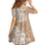 Polynesian Women's Day Family Matching Long Sleeve Bodycon Dress and Hawaiian Shirt Plumeria Passion - Beige LT7 - Polynesian Pride