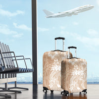 Polynesian Women's Day Luggage Cover Plumeria Passion - Beige LT7 - Polynesian Pride