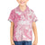 Polynesian Women's Day Family Matching Long Sleeve Bodycon Dress and Hawaiian Shirt Plumeria Passion - Pink LT7 Son's Shirt Pink - Polynesian Pride