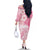 Polynesian Women's Day Family Matching Off Shoulder Long Sleeve Dress and Hawaiian Shirt Plumeria Passion - Pink LT7 - Polynesian Pride