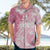 Polynesian Women's Day Hawaiian Shirt Plumeria Passion - Pink LT7 - Polynesian Pride