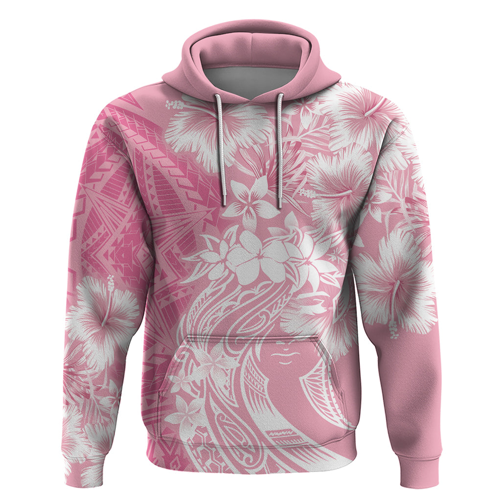 Polynesian Women's Day Hoodie Plumeria Passion - Pink LT7 Pullover Hoodie Pink - Polynesian Pride