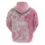 Polynesian Women's Day Hoodie Plumeria Passion - Pink LT7 - Polynesian Pride