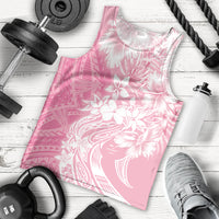 Polynesian Women's Day Men Tank Top Plumeria Passion - Pink LT7 - Polynesian Pride