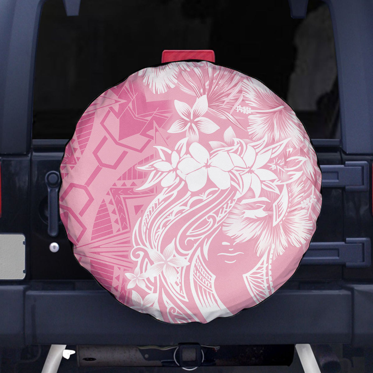 Polynesian Women's Day Spare Tire Cover Plumeria Passion - Pink LT7 - Polynesian Pride