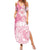 Polynesian Women's Day Summer Maxi Dress Plumeria Passion - Pink LT7 Women Pink - Polynesian Pride