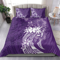 Polynesian Women's Day Bedding Set Plumeria Passion - Purple LT7 - Polynesian Pride