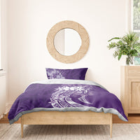 Polynesian Women's Day Bedding Set Plumeria Passion - Purple LT7 - Polynesian Pride