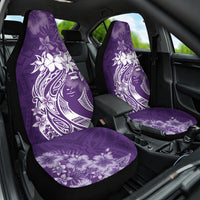 Polynesian Women's Day Car Seat Cover Plumeria Passion - Purple LT7 One Size Purple - Polynesian Pride