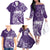 Polynesian Women's Day Family Matching Off Shoulder Long Sleeve Dress and Hawaiian Shirt Plumeria Passion - Purple LT7 - Polynesian Pride