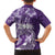 Polynesian Women's Day Family Matching Short Sleeve Bodycon Dress and Hawaiian Shirt Plumeria Passion - Purple LT7 - Polynesian Pride