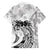 Polynesian Women's Day Family Matching Long Sleeve Bodycon Dress and Hawaiian Shirt Plumeria Passion - White LT7 - Polynesian Pride