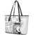 Polynesian Women's Day Leather Tote Bag Plumeria Passion - White LT7 - Polynesian Pride