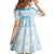 Polynesian Women's Day Family Matching Long Sleeve Bodycon Dress and Hawaiian Shirt Plumeria Passion - Turquoise LT7 - Polynesian Pride