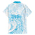 Polynesian Women's Day Family Matching Long Sleeve Bodycon Dress and Hawaiian Shirt Plumeria Passion - Turquoise LT7 - Polynesian Pride