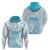 Polynesian Women's Day Hoodie Plumeria Passion - Turquoise LT7 - Polynesian Pride