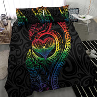 New Zealand Pride Bedding Set Takatapui Rainbow Fern