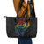 New Zealand Pride Leather Tote Bag Takatapui Rainbow Fern