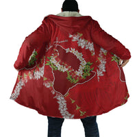Hawaii Island Flowers Lei Cloak Ohia Lehua Scarlet Red