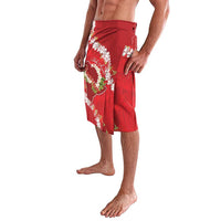 Hawaii Island Flowers Lei Lavalava Ohia Lehua Scarlet Red