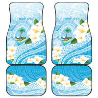 Guam Chamorro Guasali Flowers Car Mats Aqua Gradient LT7