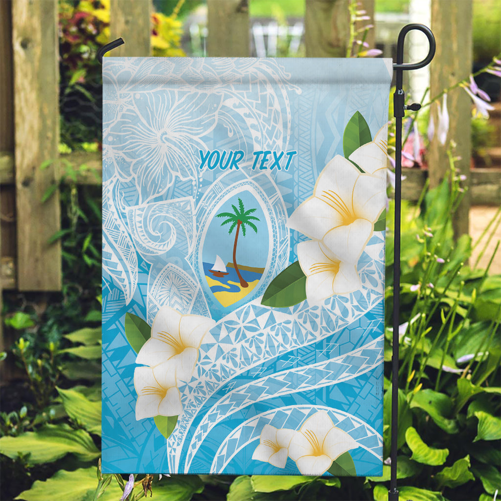 Guam Chamorro Guasali Flowers Garden Flag Aqua Gradient LT7