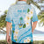 Guam Chamorro Guasali Flowers Hawaiian Shirt Aqua Gradient