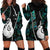 Personalised New Zealand Hoodie Dress Paua Shell Maori Manaia with Silver Ferns LT7 - Polynesian Pride