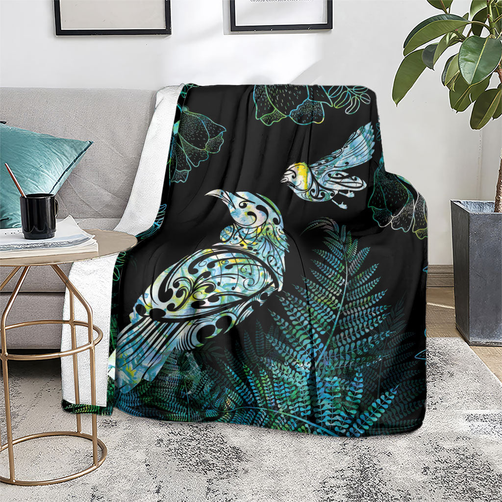 Aotearoa Maori Mahuru Blanket Spring Time - Paua Shell Green LT7 - Polynesian Pride