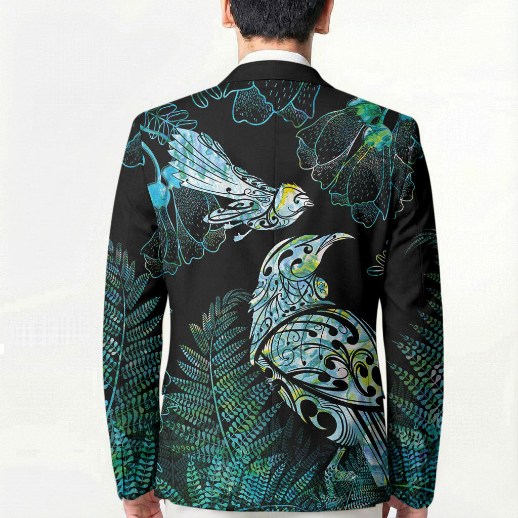 Aotearoa Maori Mahuru Blazer Spring Time - Paua Shell Green LT7 - Polynesian Pride