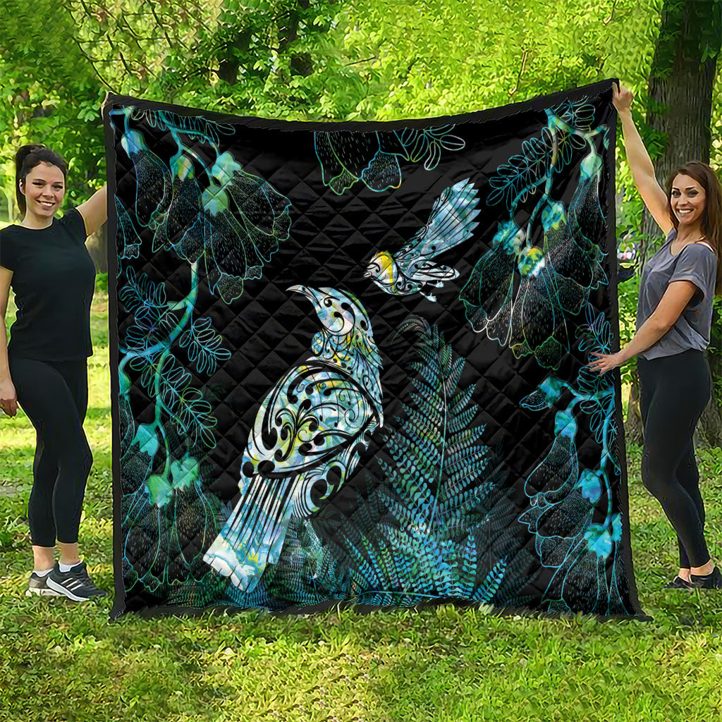 Aotearoa Maori Mahuru Quilt Spring Time - Paua Shell Green LT7 - Polynesian Pride