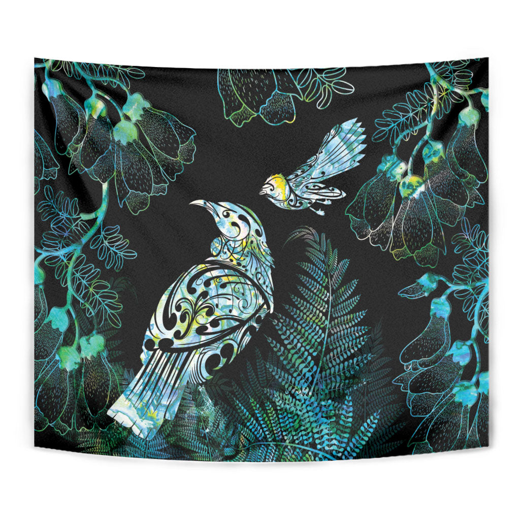 Aotearoa Maori Mahuru Tapestry Spring Time - Paua Shell Green LT7 - Polynesian Pride