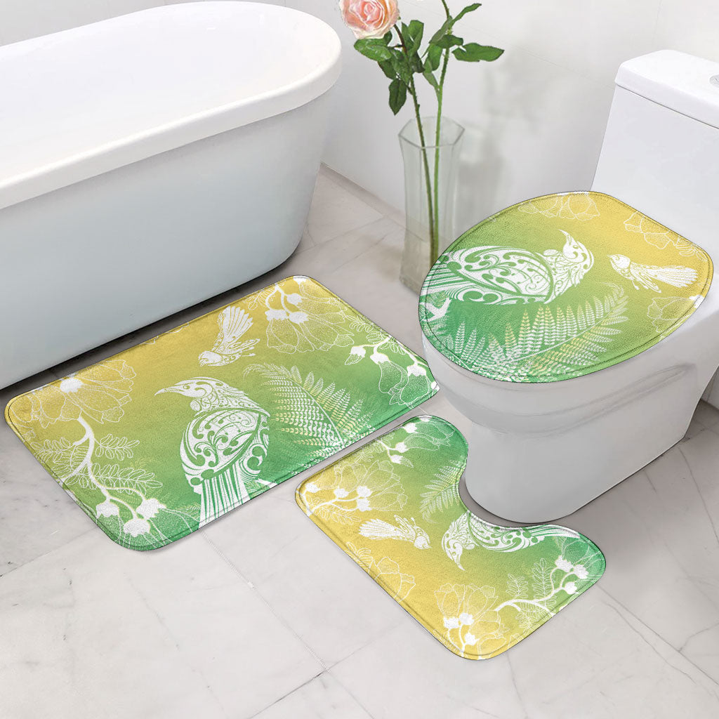 Aotearoa Maori Mahuru Tui With Pikawakawa Bathroom Set Spring Time LT7 - Polynesian Pride