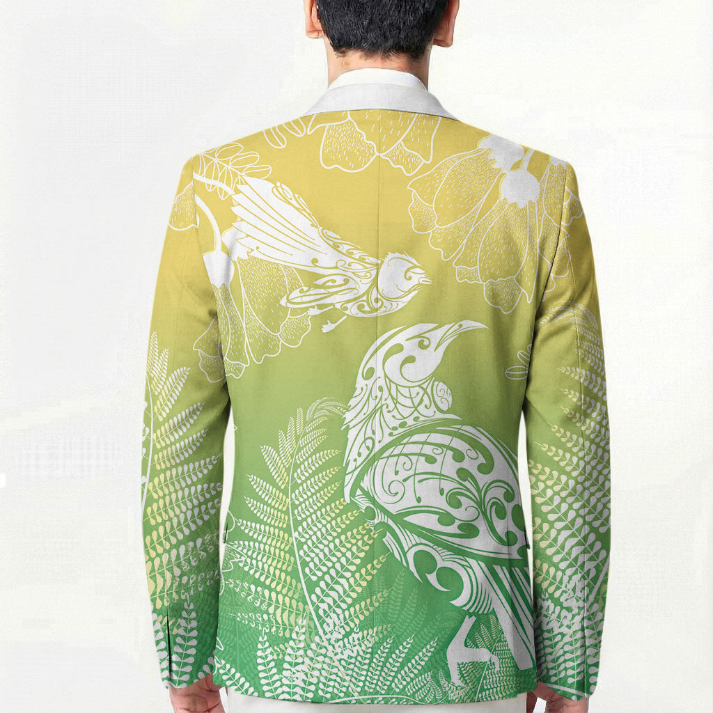 Aotearoa Maori Mahuru Tui With Pikawakawa Blazer Spring Time LT7 - Polynesian Pride