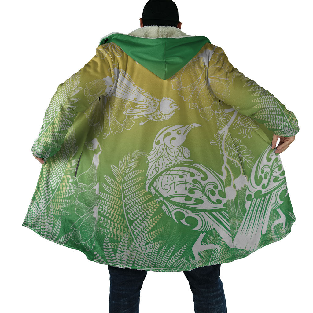 Aotearoa Maori Mahuru Tui With Pikawakawa Cloak Spring Time LT7 - Polynesian Pride