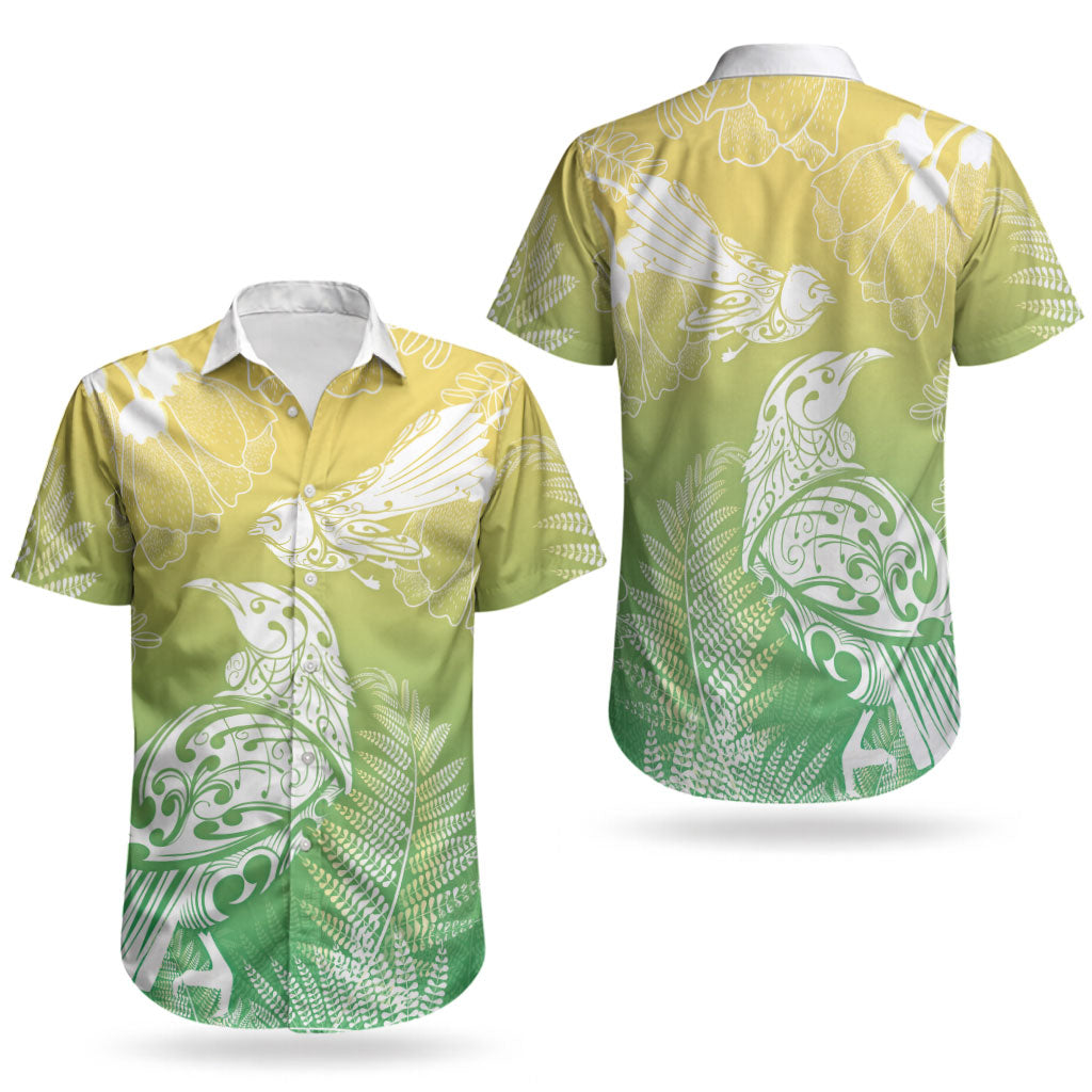 Aotearoa Maori Mahuru Tui With Pikawakawa Couples Matching Summer Maxi Dress and Hawaiian Shirt Spring Time LT7 - Polynesian Pride
