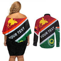 personalised-penama-and-papua-new-guinea-day-couples-matching-off-shoulder-short-dress-and-long-sleeve-button-shirts-emblem-mix-style