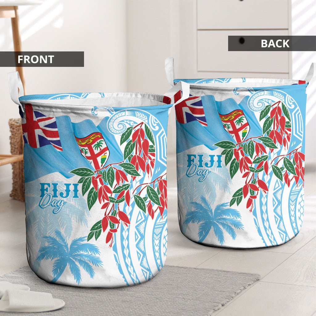 Bula Fiji Day Tagimaucia Palms Laundry Basket Toso Mai Viti LT7 - Polynesian Pride