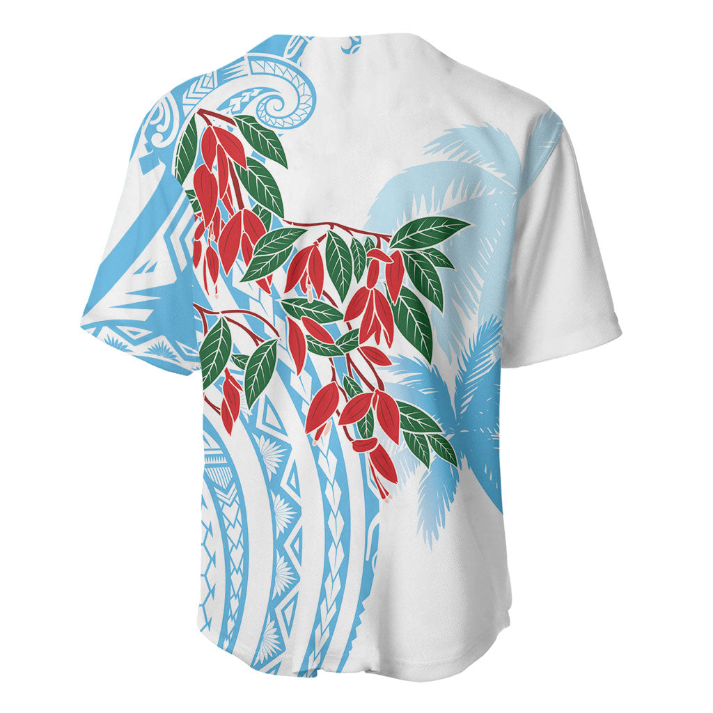 Bula Fiji Day Tagimaucia Palms Baseball Jersey Toso Mai Viti LT7 - Polynesian Pride