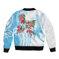 Bula Fiji Day Tagimaucia Palms Bomber Jacket Toso Mai Viti LT7 - Polynesian Pride