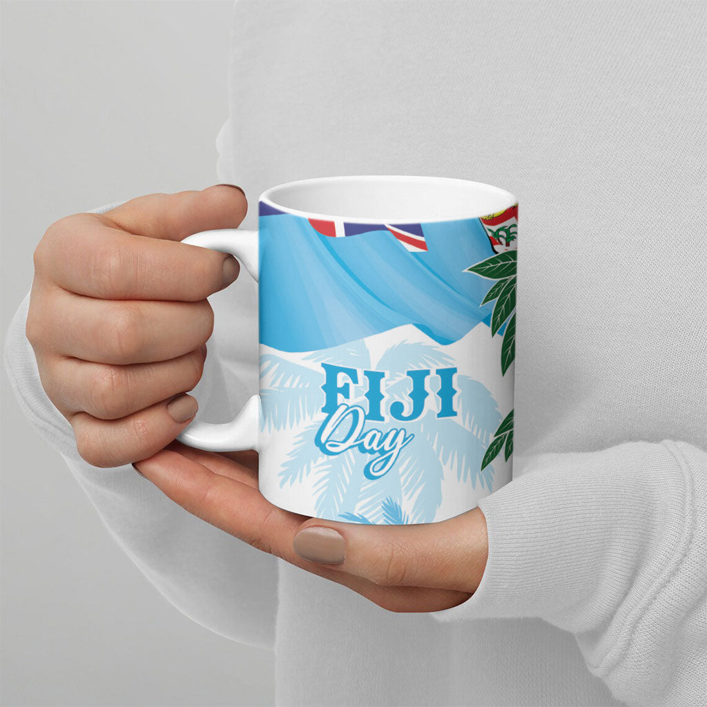 Bula Fiji Day Tagimaucia Palms Ceramic Mug Toso Mai Viti
