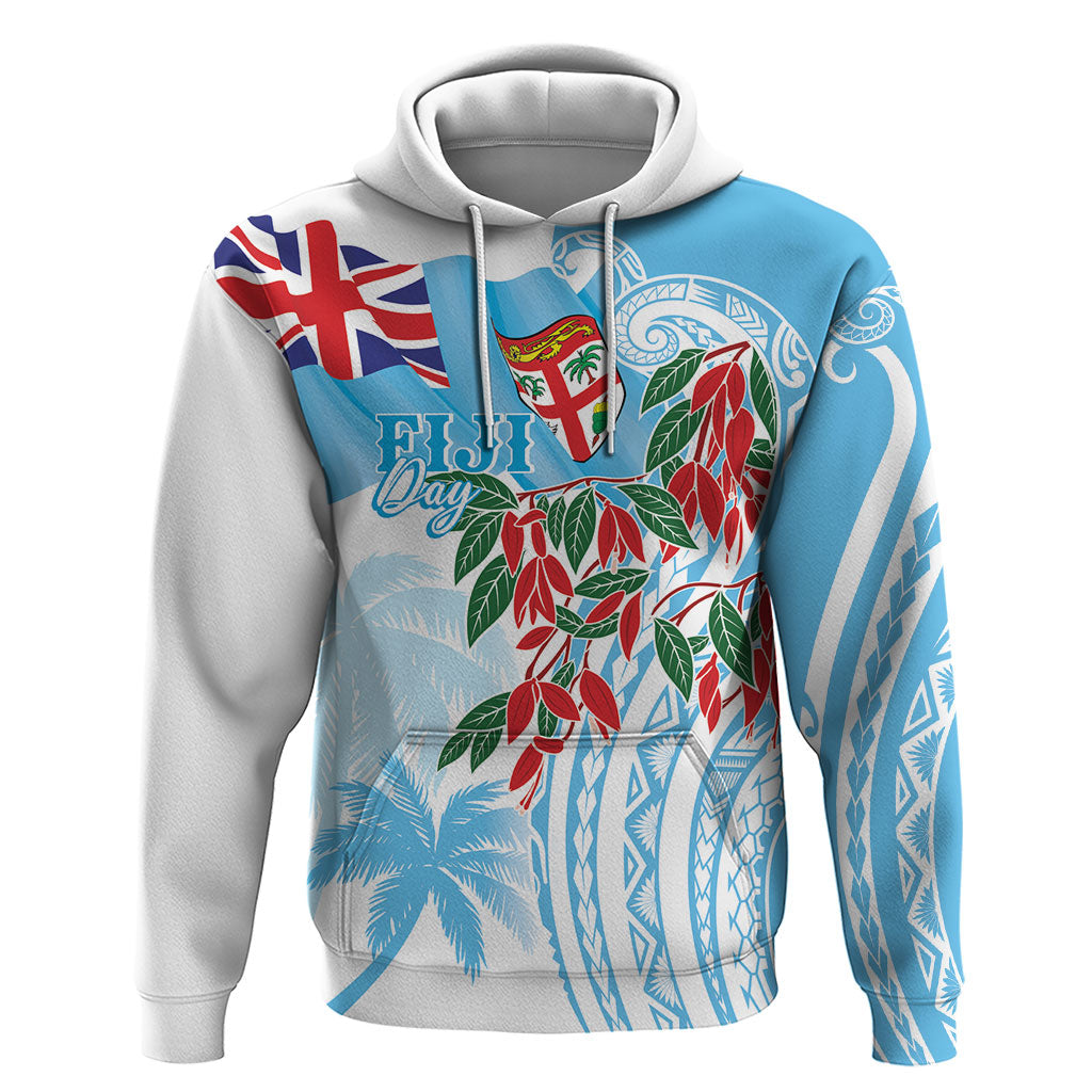 Bula Fiji Day Tagimaucia Palms Hoodie Toso Mai Viti LT7 Pullover Hoodie Turquoise - Polynesian Pride