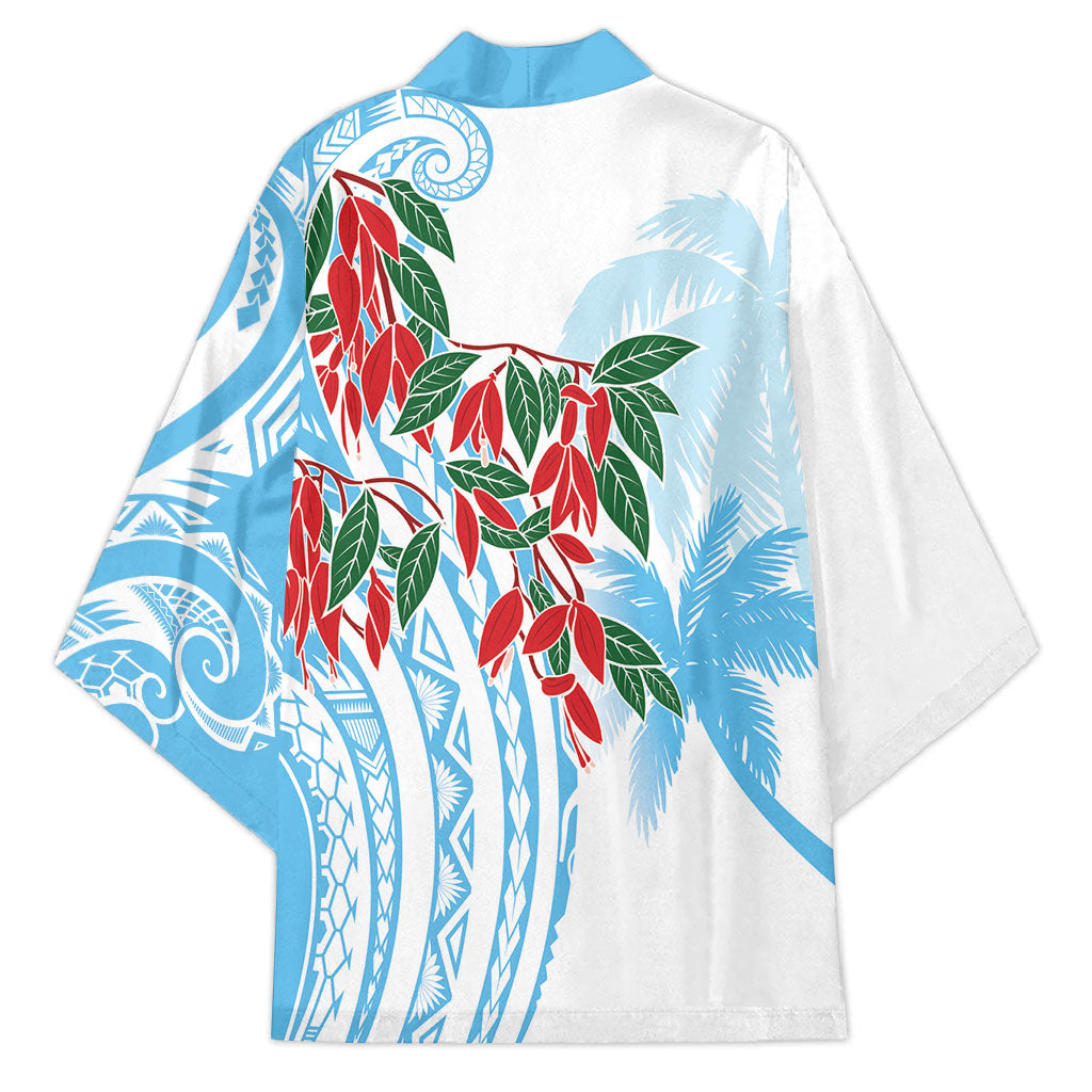 Bula Fiji Day Tagimaucia Palms Kimono Toso Mai Viti LT7 - Polynesian Pride