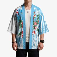Bula Fiji Day Tagimaucia Palms Kimono Toso Mai Viti LT7 - Polynesian Pride