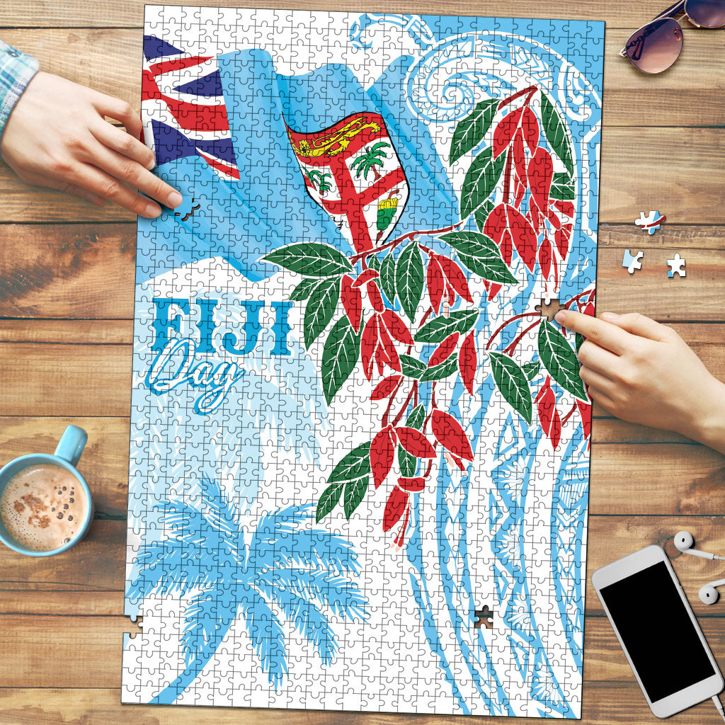 Bula Fiji Day Tagimaucia Palms Puzzle Toso Mai Viti